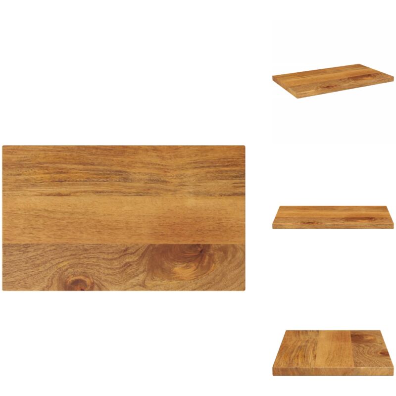 Vidaxl Tischplatte 50x20x3, 8 Cm Rechteckig Massivholz Mango - Tischplatte - Tischplatten - Ersatztischplatte - Holztischplatte