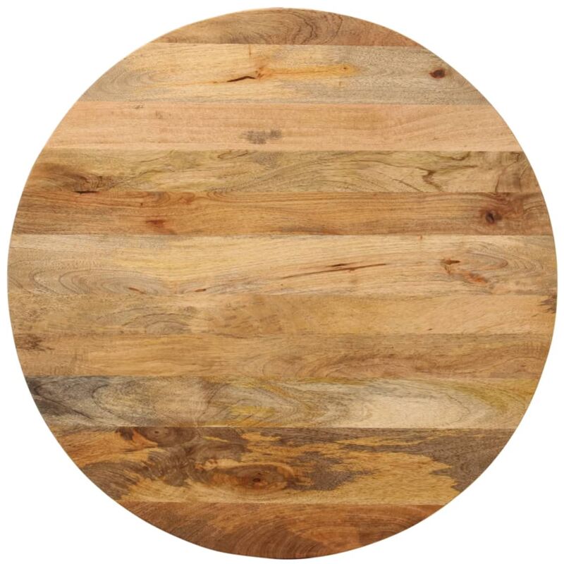 Tischplatte Ø 80x2, 5 Cm Rund Massivholz Mango - Vidaxl