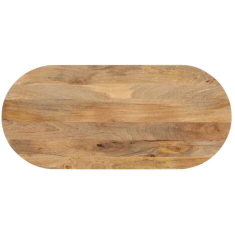 Tischplatte 90x40x3,8 cm Oval Massivholz Mango vidaXL253596