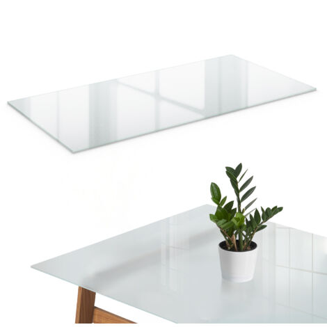 Tischplatte aus gehärtetem Glas - Mattiertes Glas - ESG-Glas - Glastischplatte - Esstisch Platte - Wohnzimmertischplatte 120x60 cm