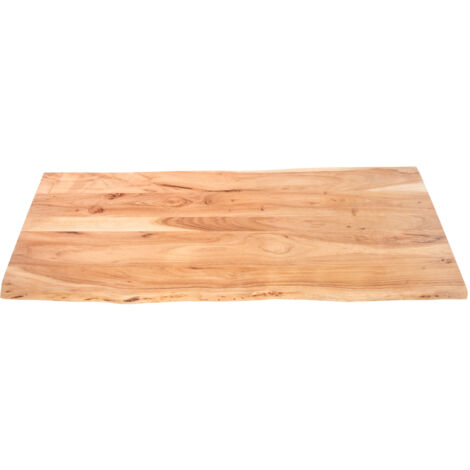 Tischplatte Baumkante Akazie Natur 120 x 60 cm CURT
