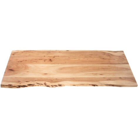 Tischplatte Baumkante Akazie Natur 140 x 60 cm CURT