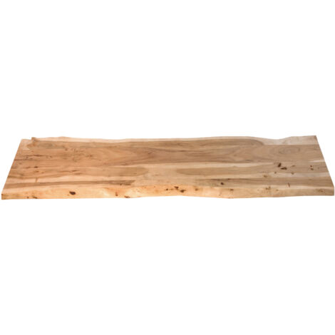 Tischplatte Baumkante Akazie Natur 200 x 40 cm CURTIS