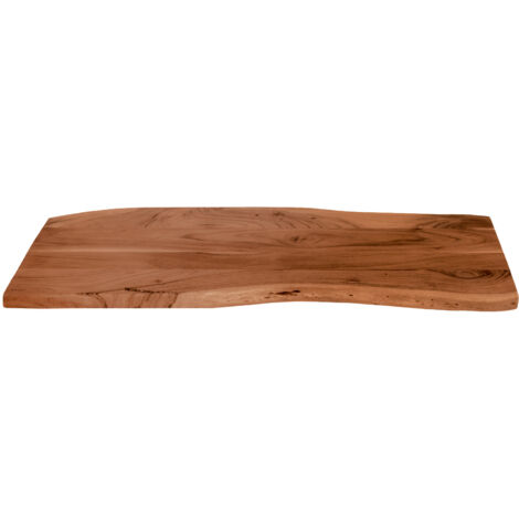 Tischplatte Baumkante Akazie Nuss 100 x 40 cm CURTIS