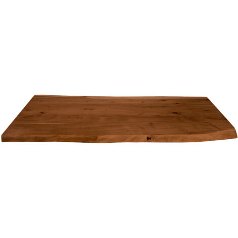 Tischplatte Baumkante Akazie Nuss 100 x 60 cm CURT