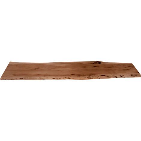 Tischplatte Baumkante Akazie Nuss 160 x 40 cm CURTIS