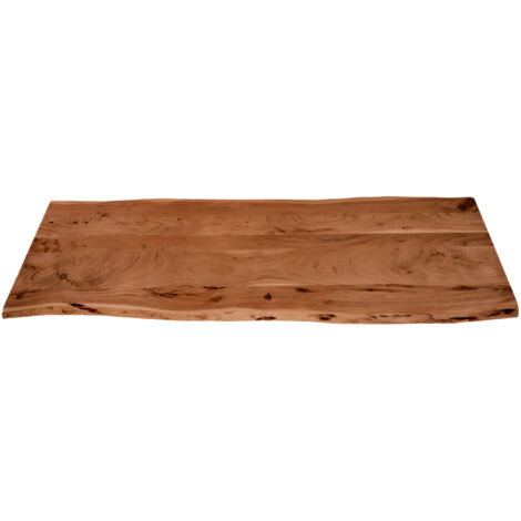 Tischplatte Baumkante Akazie Nuss 160 x 60 cm CURT