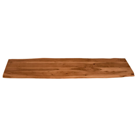 Tischplatte Baumkante Akazie Nuss 180 x 40 cm CURTIS