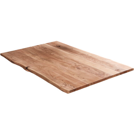 Tischplatte Baumkante massiv Akazie natur 200 x 100 MILO