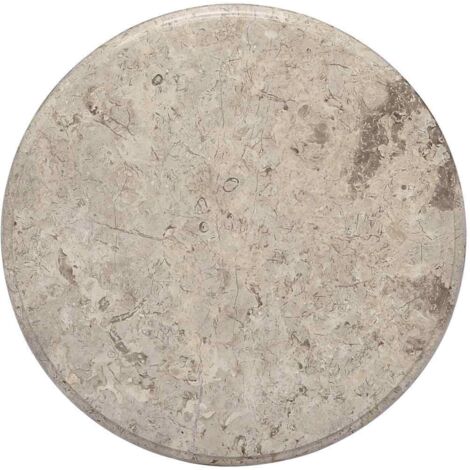 Tischplatte Grau Ø50x2,5 cm Marmor vidaXL