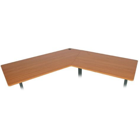 Tischplatte HHG-762 für Eck-Schreibtisch, Schreibtischplatte, 120° natur