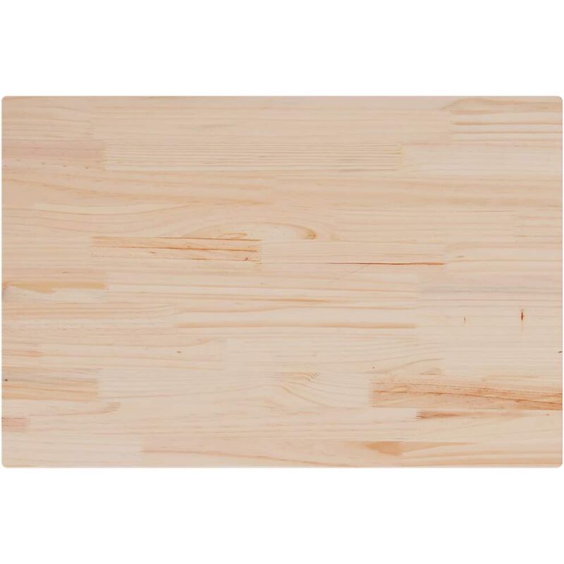 Tischplatte 80x50x1, 7 Cm Rechteckig Massivholz Kiefer Vidaxl