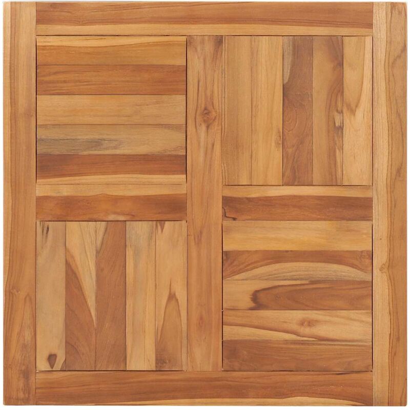 Tischplatte Massivholz Teak 70×70×2, 5 Cm Vidaxl