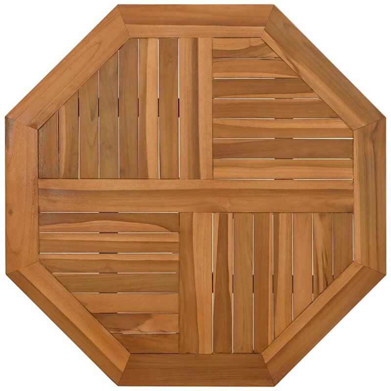 Tischplatte 60x60x2, 5 Cm Achteckig Massivholz Teak Vidaxl