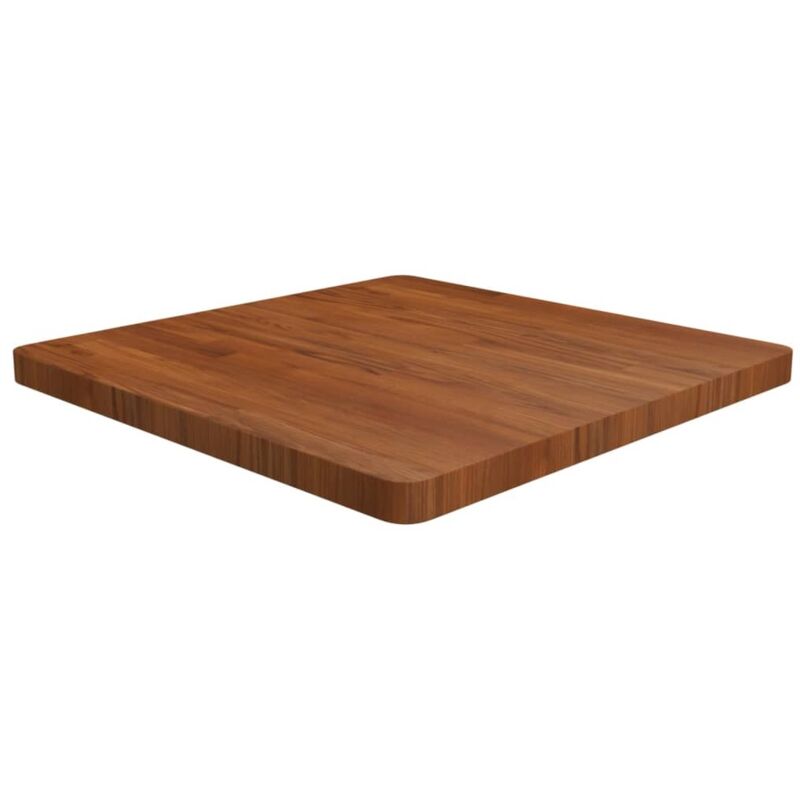 Tischplatte Quadratisch Dunkelbraun 70x70x4cm Behandelte Eiche - Vidaxl