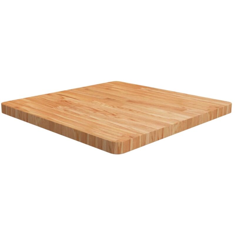 Tischplatte Quadratisch Hellbraun 70x70x4cm Behandelte Eiche - Vidaxl