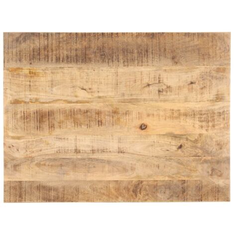 Tischplatte，Schreibtischplatte，Küchen Arbeitsplatte Massivholz Mango 25-27 mm 70x60 cm CCA563795 Bonnevie