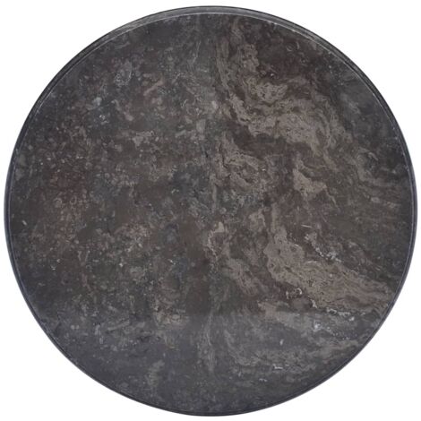 Tischplatte，Schreibtischplatte，Küchen Arbeitsplatte Schwarz Ø50x2,5 cm Marmor CCA884917