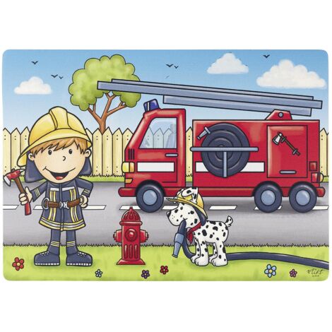 Tischset Feuerwehrmann "Bernie
