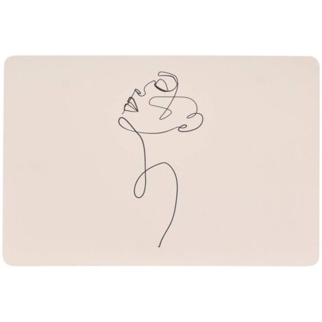 Tischset Gesicht L45xp30xH0,2cm -