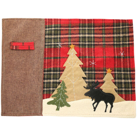 Tischset, Weihnachts-Platzset, farbecht, ideal als Grillgeschenk
