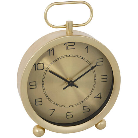 Tischuhr Irina Metall goldfarben H19cm - Atmosphera créateur d'intérieur