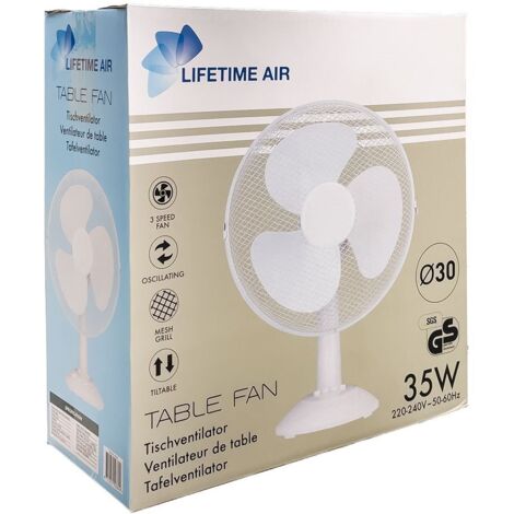 Tischventilator 35 w, ø30 cm, white