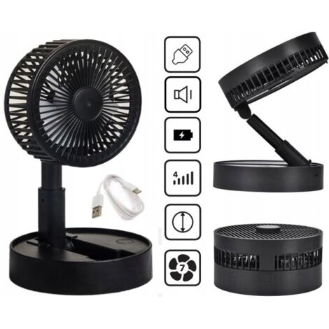 Tischventilator, leistungsstarker USB-Akku