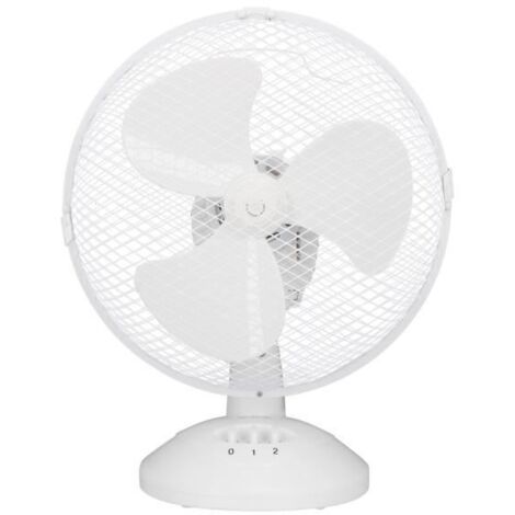 TISCHVENTILATOR OCEANIC - 30W - DURCHMESSER 23 CM - 2 GESCHWINDIGKEITEN - OSZILLIEREND - WEISS