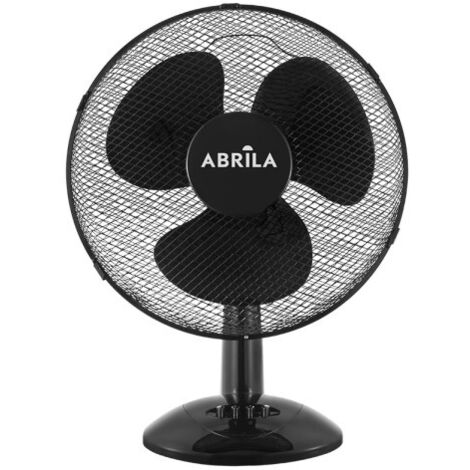 Tischventilator pizarro groß schwarz 3 Geschwindigkeiten 40w einstellbar fest und drehend 52x41x25cm