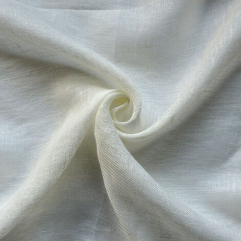 Tissu 100% lin bas plombé Ecru 300 cm
