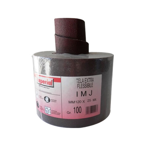 TISSU ABRASIF CORINDON IMJ 120 ROULEAU 25 MT. GR. 80
