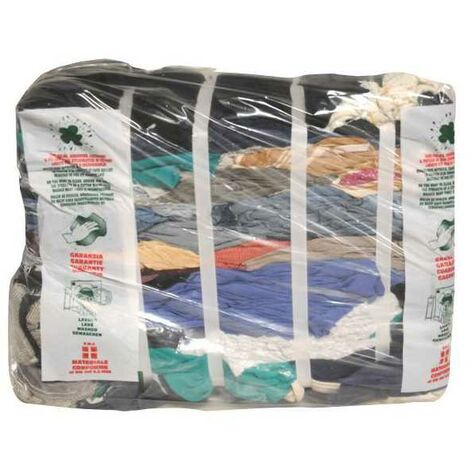 Tissu chiffon coloré mélangé avec jean, 10 kg