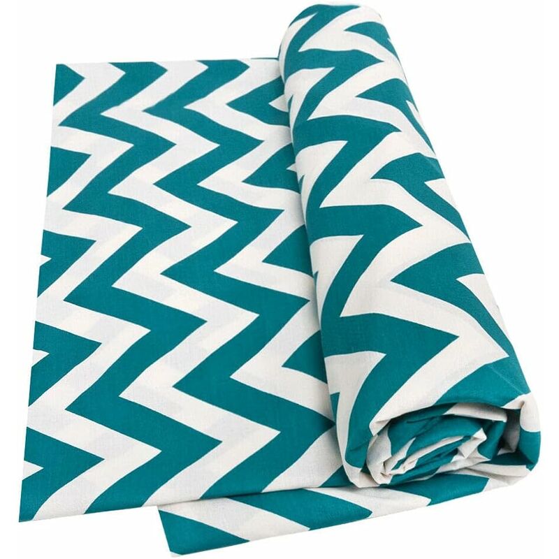 Emmevi Mv S.p.a. - Tissu d'ameublement Couvrir tout Housse de Canapé Fauteuil-lit Motif Zig Zag Vert - 170x280 cm