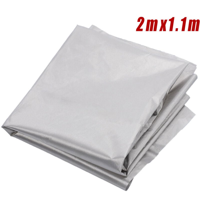 Litzee - Tissu de blindage emf pour la protection contre les radiations, l'isolation esd et emi, le blocage des signaux, 2 x 1,1m