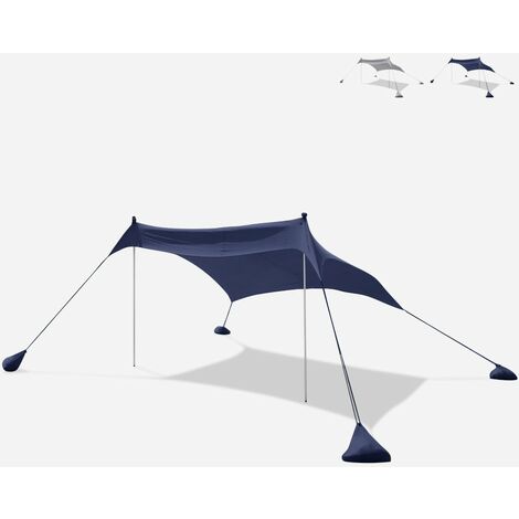 Tissu de protection UV pour tente de plage, parasol portable 2,3 x 2,3 m Formentera