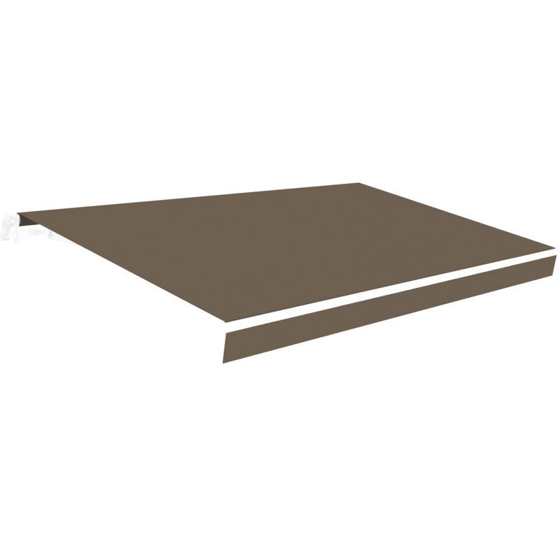 Wasabi - Tissu de remplacement pour auvent 3x2 Taupe Polyester 280 gr/m2 - Protection uv - Toile de store 283x200cm - Stores de rechange terrasse et