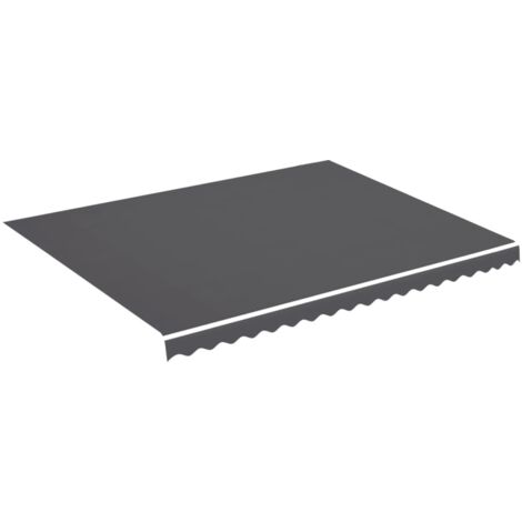 Tissu de remplacement pour auvent Anthracite 4,5x3,5 m
