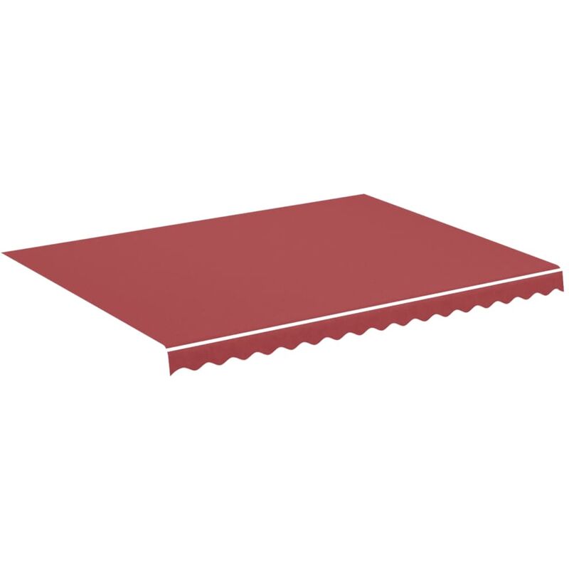 Tissu de remplacement pour auvent Bordeaux rouge 4x3 m
