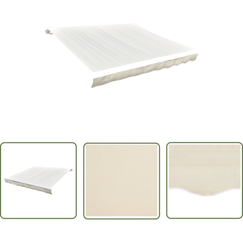 Inlife Toile d'auvent Crème 500x300 cm