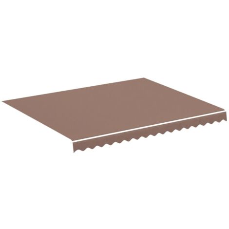 Tissu de remplacement pour auvent - pour Jardin Terrasse Extérieur Patio Marron 3x2,5 m BV229755 - BonneVie