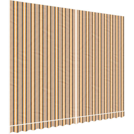 Tissu de remplacement pour auvent rayures multicolores 4x3 m