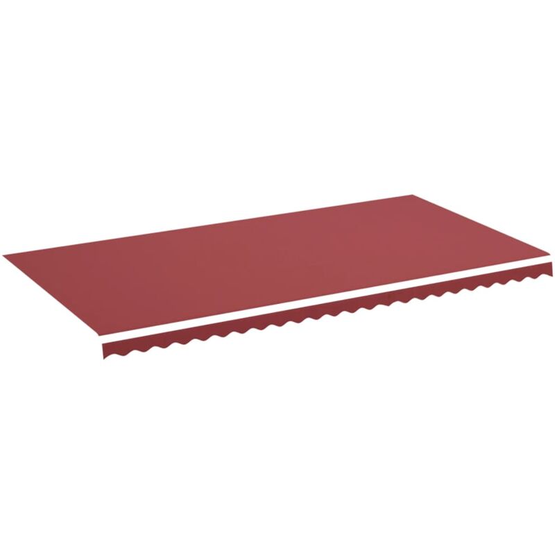 Tissu de remplacement pour auvent Bordeaux rouge 6x3 m