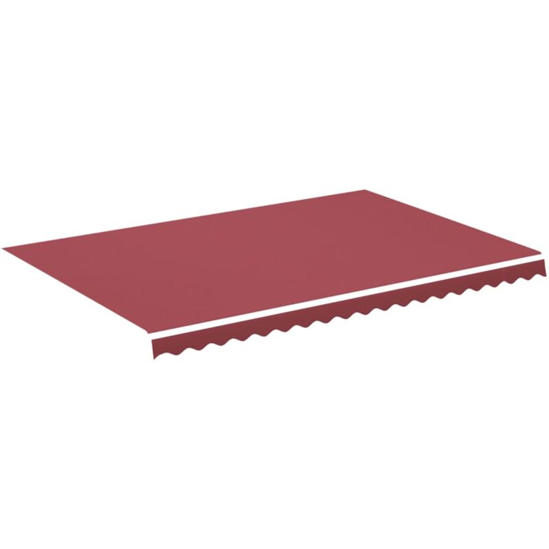 Tissu de remplacement pour auvent Bordeaux rouge 4,5x3 m