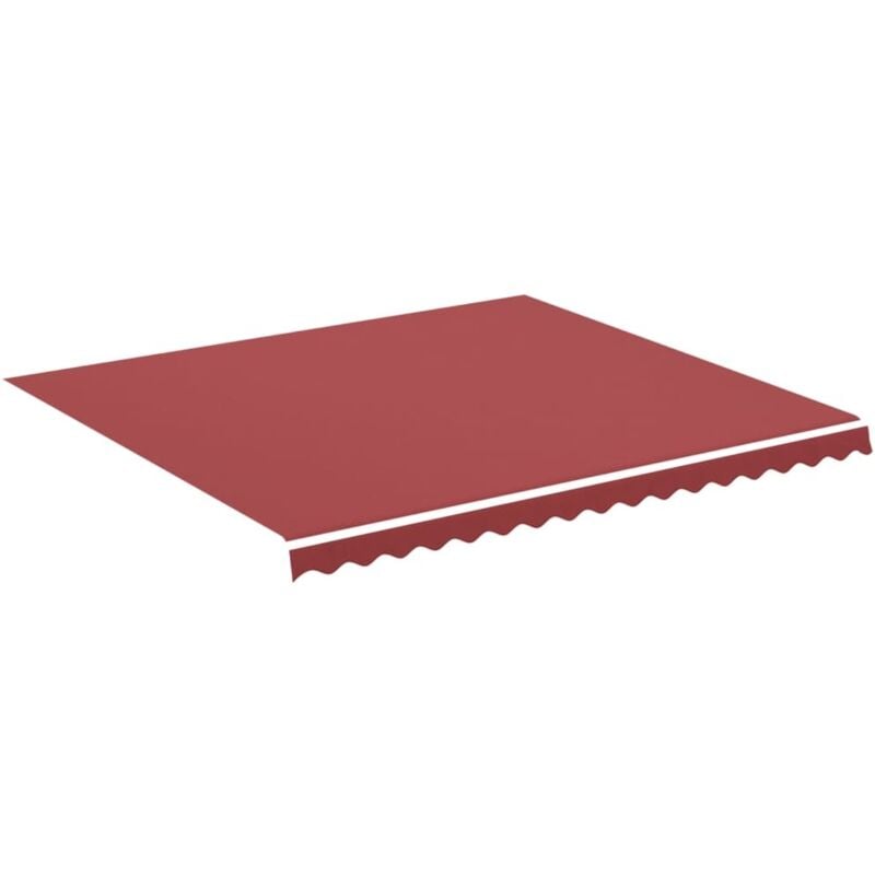 Tissu de remplacement pour auvent Bordeaux rouge 4x3,5 m