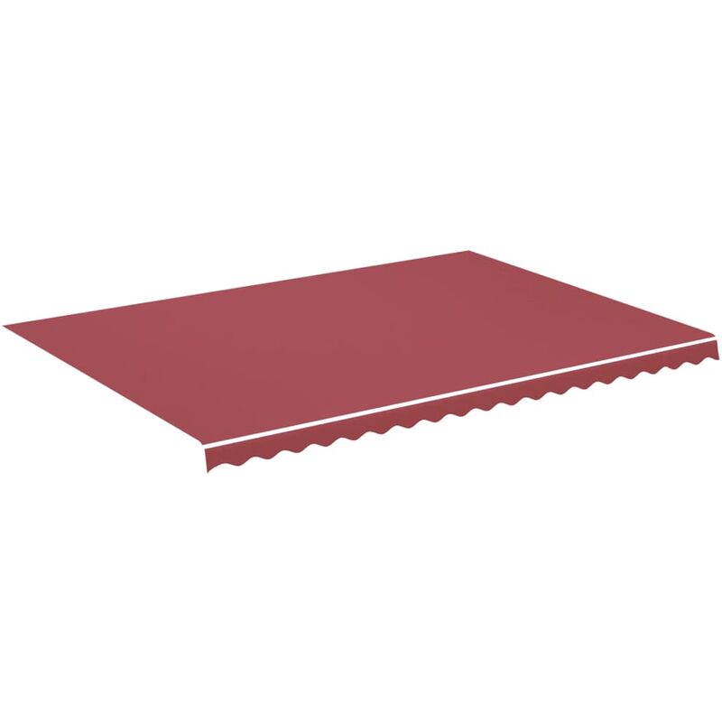 Tissu de remplacement pour auvent Bordeaux rouge 5x3,5 m Vidaxl