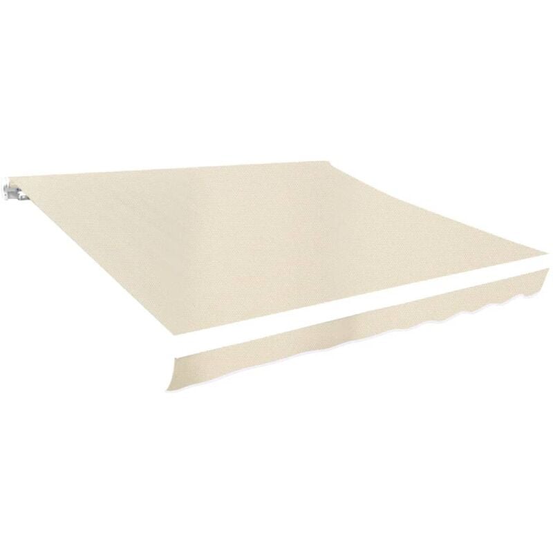 Toit d'auvent Toile Crème 4x3 m (Cadre non inclus) Vidaxl