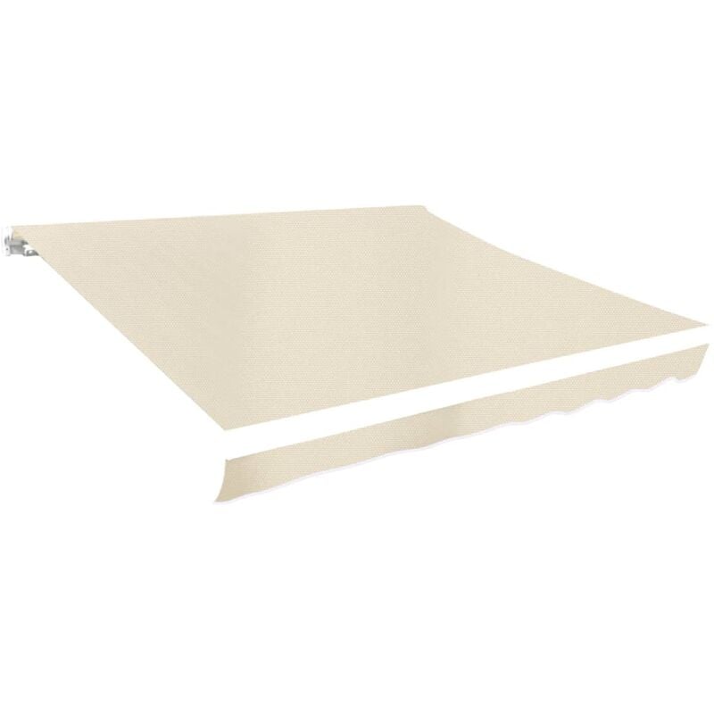 Toit d'auvent Toile Crème 6x3 m (Cadre non inclus) Vidaxl