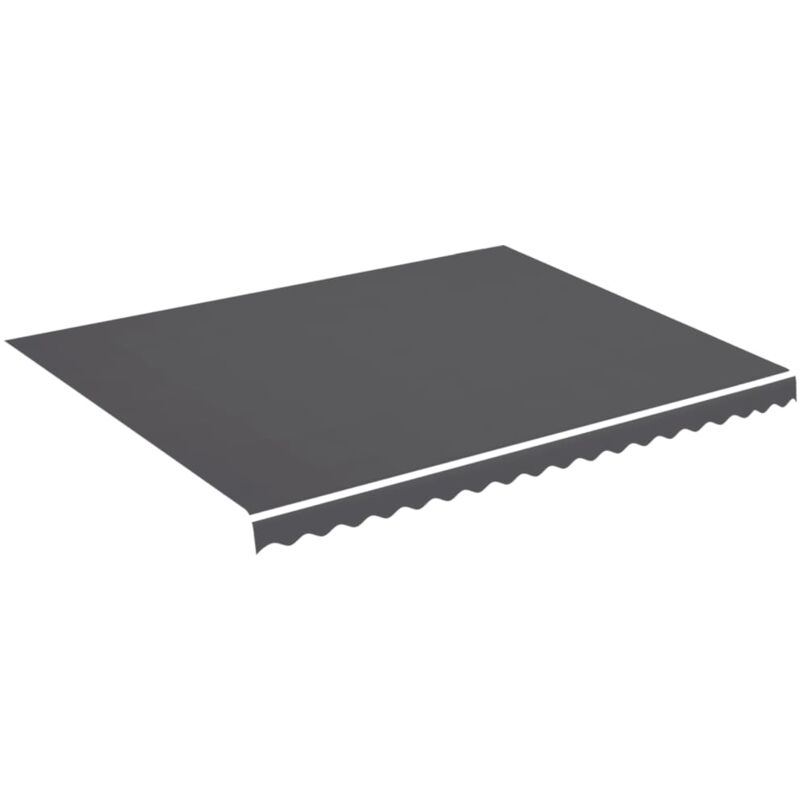 Tissu de remplacement pour auvent Anthracite 4,5x3,5 m vidaXL