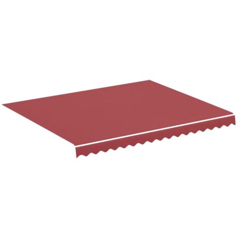 Tissu de remplacement pour auvent，Toile de remplacement Bordeaux rouge 3x2,5 m CFW76665